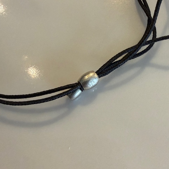 Alex and Ani Silver Tropical Coconut Cocktail Charm Black Cord Bracelet 2016 - Picture 5 of 5